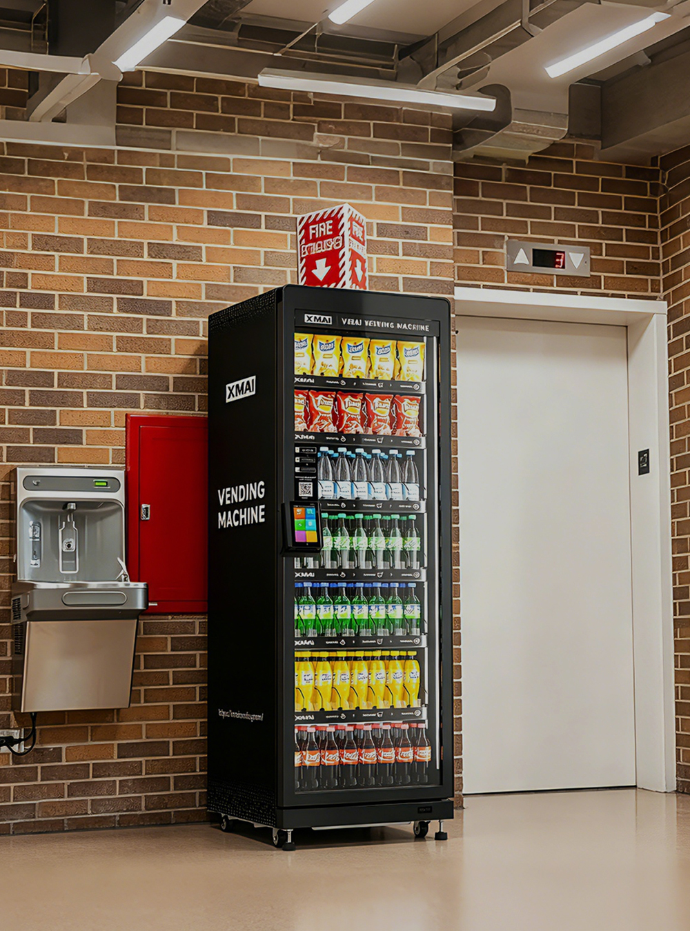 XMAI smart vending machine installed at a school